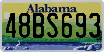 AL license plate 48BS693