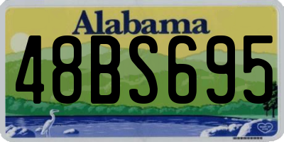 AL license plate 48BS695