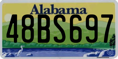 AL license plate 48BS697