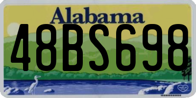 AL license plate 48BS698