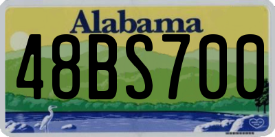 AL license plate 48BS700