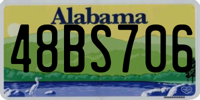 AL license plate 48BS706