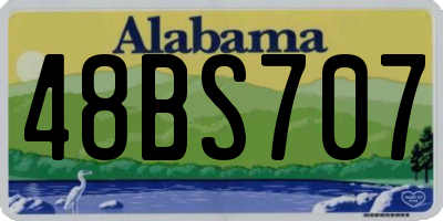 AL license plate 48BS707