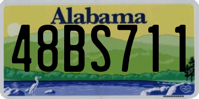 AL license plate 48BS711