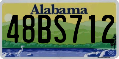 AL license plate 48BS712