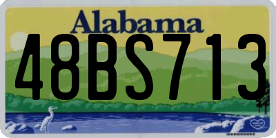 AL license plate 48BS713