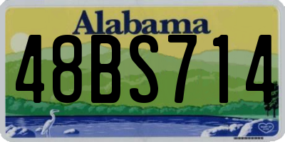 AL license plate 48BS714