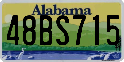 AL license plate 48BS715