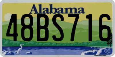 AL license plate 48BS716