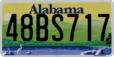 AL license plate 48BS717