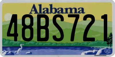 AL license plate 48BS721