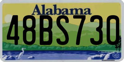 AL license plate 48BS730