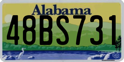 AL license plate 48BS731