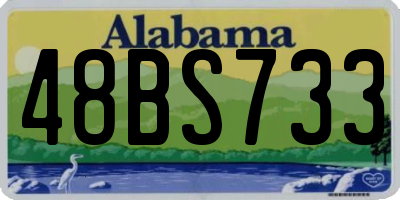 AL license plate 48BS733