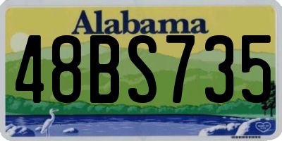 AL license plate 48BS735