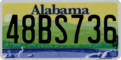AL license plate 48BS736