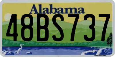 AL license plate 48BS737