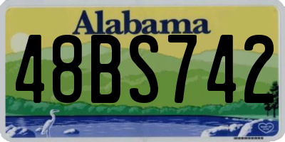AL license plate 48BS742