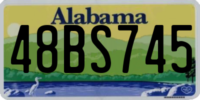 AL license plate 48BS745