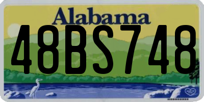 AL license plate 48BS748