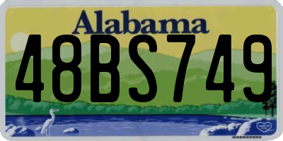 AL license plate 48BS749