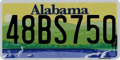 AL license plate 48BS750