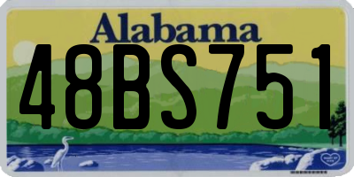 AL license plate 48BS751