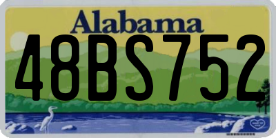 AL license plate 48BS752