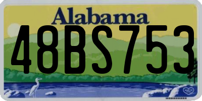 AL license plate 48BS753