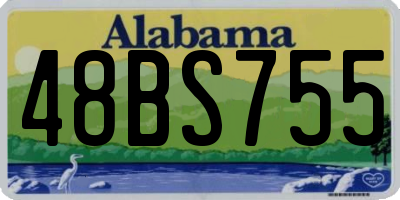 AL license plate 48BS755