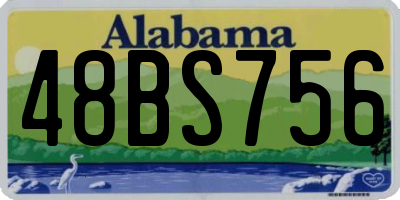 AL license plate 48BS756