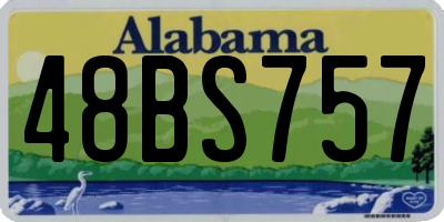 AL license plate 48BS757