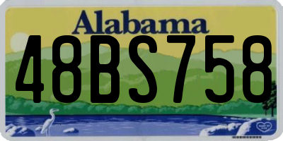 AL license plate 48BS758