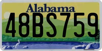 AL license plate 48BS759