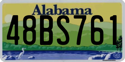 AL license plate 48BS761