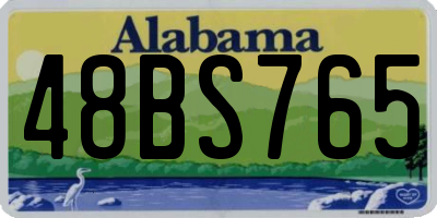 AL license plate 48BS765