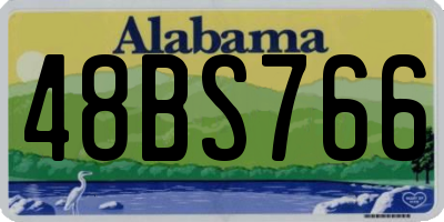 AL license plate 48BS766