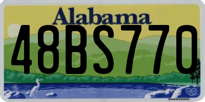 AL license plate 48BS770