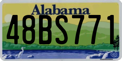AL license plate 48BS771