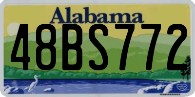 AL license plate 48BS772