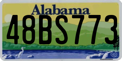 AL license plate 48BS773