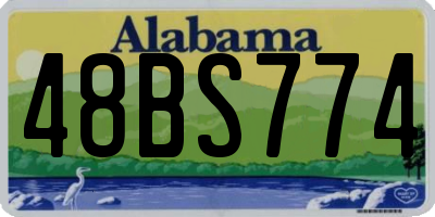 AL license plate 48BS774