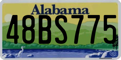AL license plate 48BS775