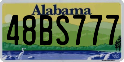 AL license plate 48BS777