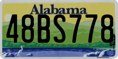 AL license plate 48BS778