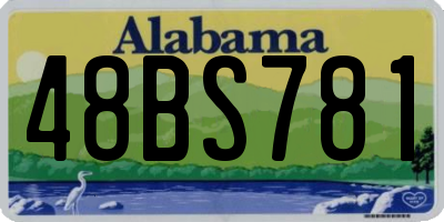 AL license plate 48BS781