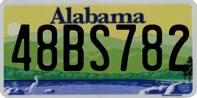 AL license plate 48BS782
