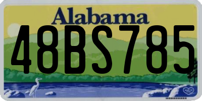 AL license plate 48BS785