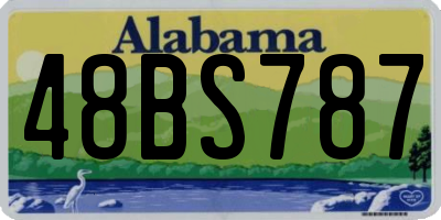 AL license plate 48BS787