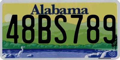 AL license plate 48BS789